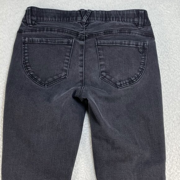 Democracy Ankle Skinny Jeans Womens Size 4 Low Rise Denim Black Jeans 28x27 - Picture 4 of 13